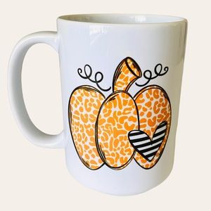 PUMPKIN FALL MUG TEA COFFEE ORANGE